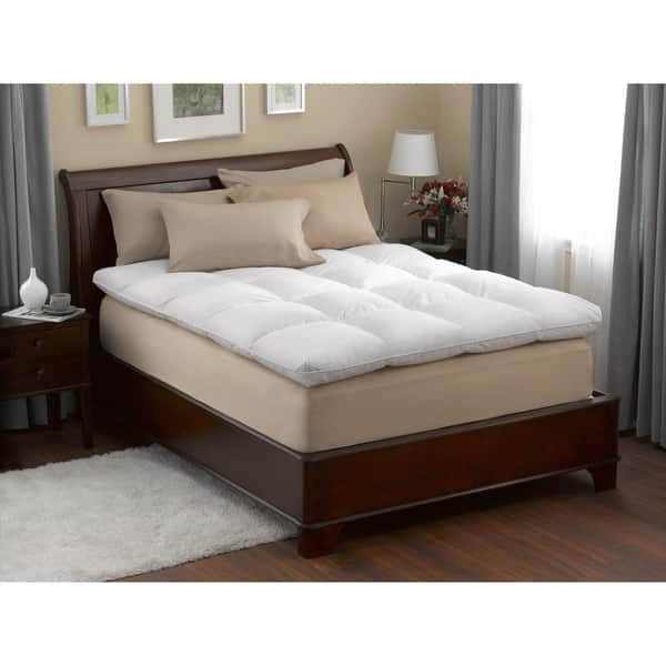 Pacific Coast Feather® 230 Thread Count Baffle Box Featherbed White