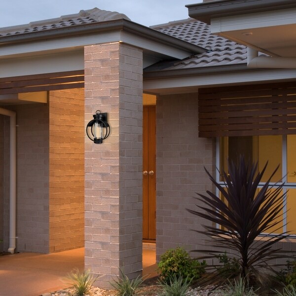 Balvin 1-Light Matte Black Outdoor Wall Sconce. Opens flyout.