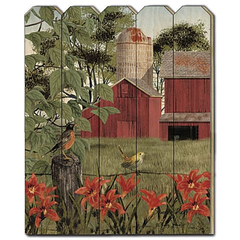 "Summer Days" by Billy Jacobs, Printed Wall Art on a Wood Picket Fence