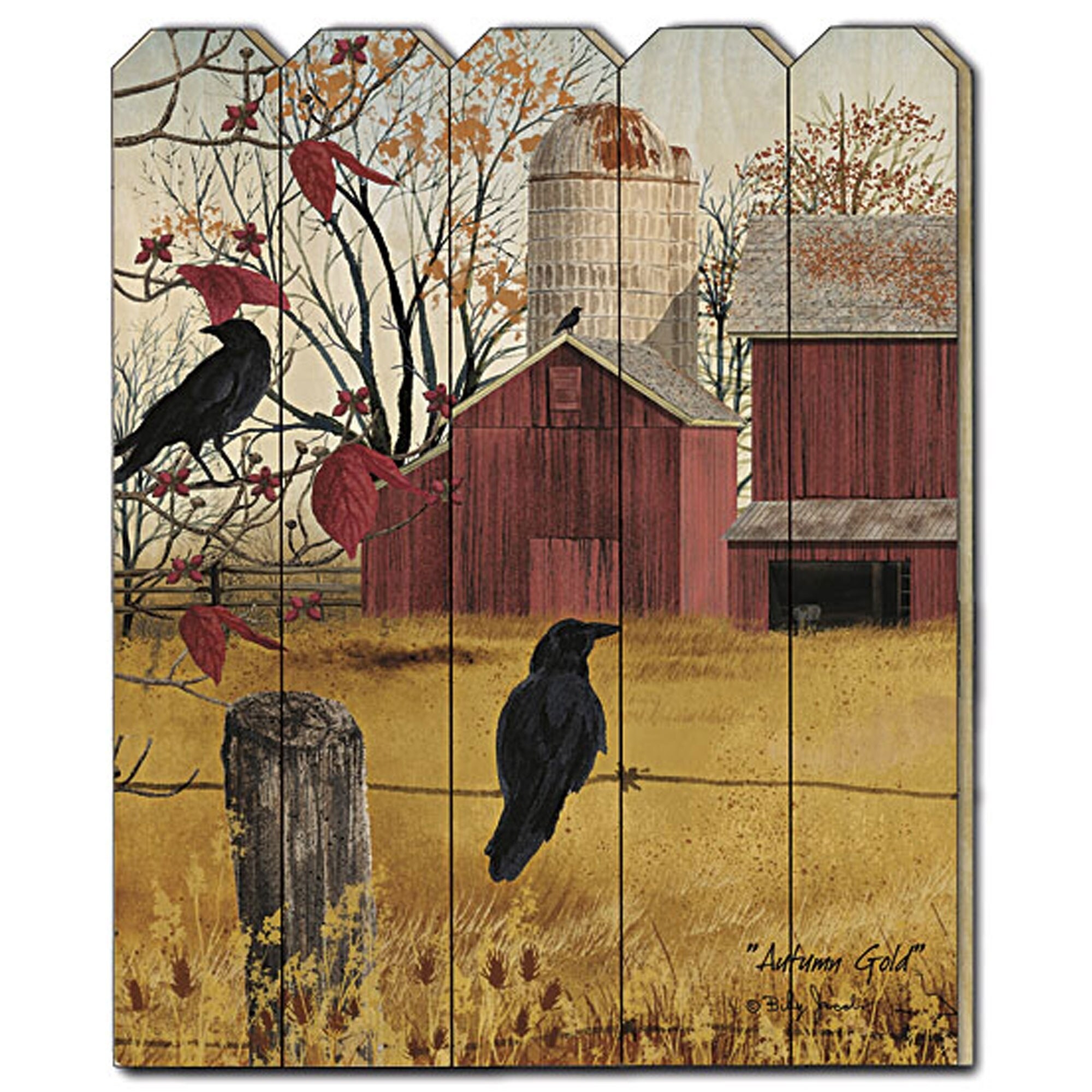 "Autumn Gold" by Billy Jacobs, Printed Wall Art on a Wood eBay