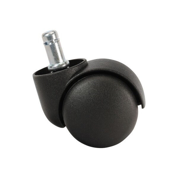 Office Chair Twin Wheel Floor Caster 11mm Stem Replace Black