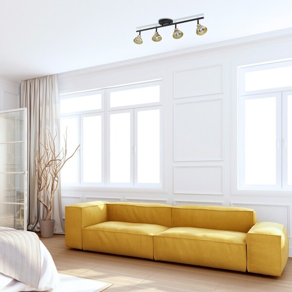 Versailles 4-Light Matte Black Track Lighting. Opens flyout.