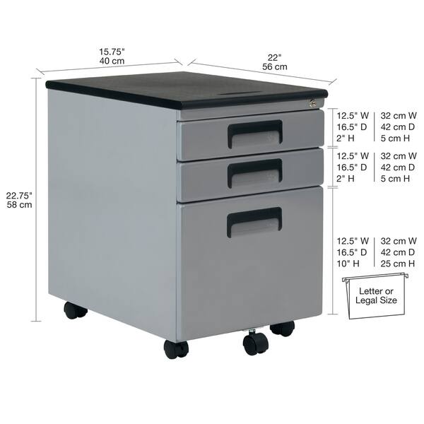 Shop Sd Office Metal Rolling File Cabinet With Locking Drawers Overstock 21281404