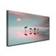 preview thumbnail 3 of 3, Family Flamingos' Wildlife Wrapped Canvas Wall Art