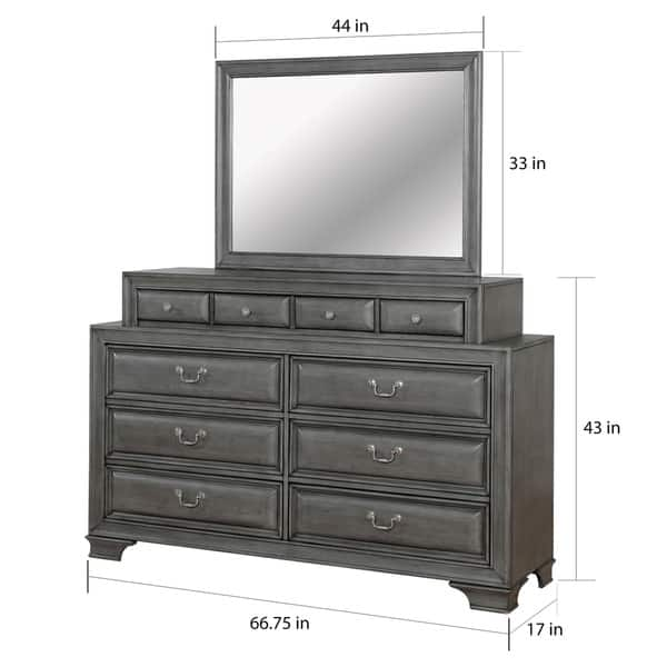 Shop Furniture Of America Oslo Traditional 2 Piece Dresser And