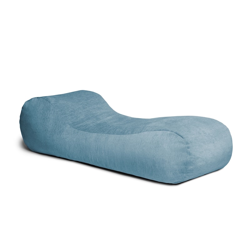 Jaxx Arlo Bean Bag Chaise Lounge Chair with Chenille Cover - Teal