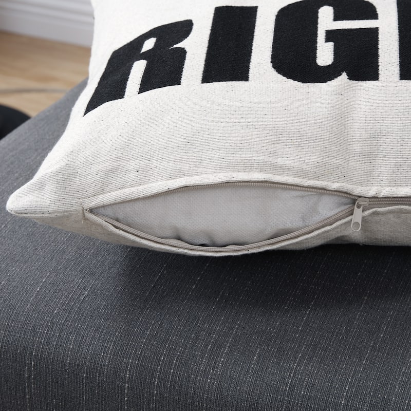 Mr. Right Decorative Toss Throw Accent Pillow by Danya B.