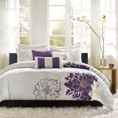 The Curated Nomad Escudero Purple 6-piece Duvet Cover Set
