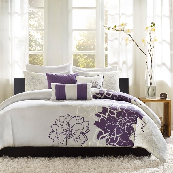 The Curated Nomad Escudero Purple 6-piece Duvet Cover Set