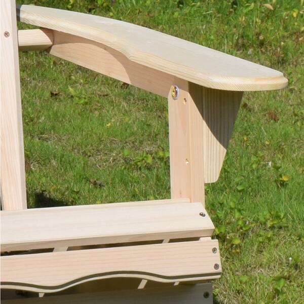 South Padre Natural Finish Foldable Adirondack Chair Kit by Havenside Home