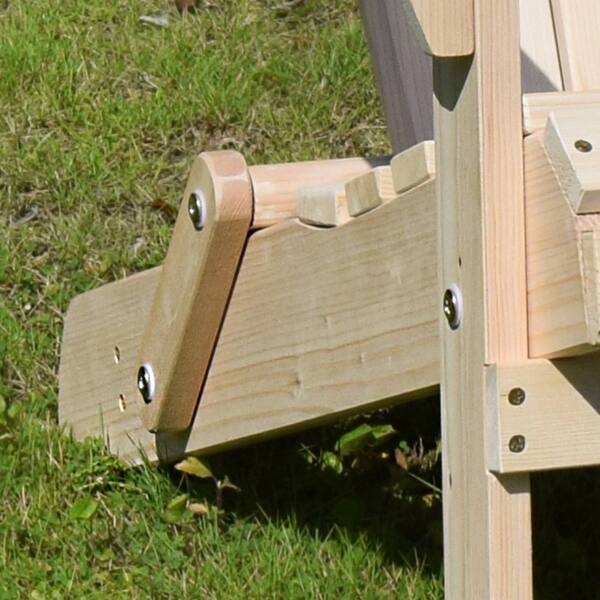 South Padre Natural Finish Foldable Adirondack Chair Kit by Havenside Home