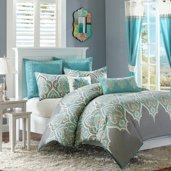 The Curated Nomad Largo Cotton 7-piece Comforter Set Including Euro Sham & Decorative Pillows