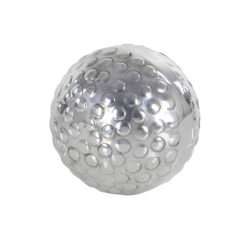 Silver Aluminum Hammered Decorative Ball Orbs & Vase Filler (Set of 3)