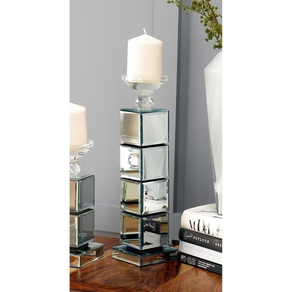 mirrored glass tea light holders