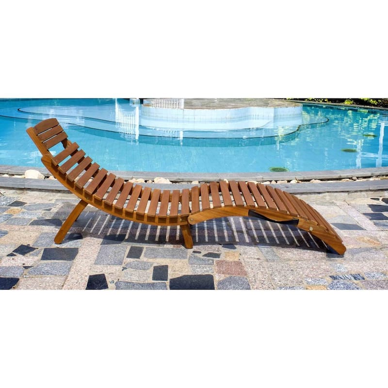 Shi Shi Curved Folding Chaise Lounger by Havenside Home