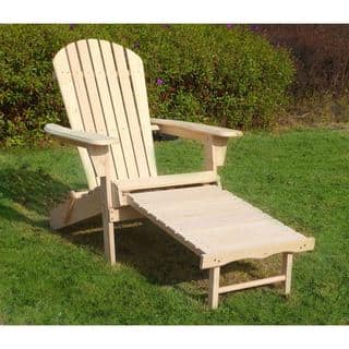 Havenside Home South Padre Adirondack Chair Kit with Pullout Ottoman