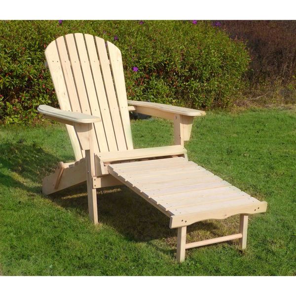 Havenside Home South Padre Adirondack Chair Kit with Pullout Ottoman