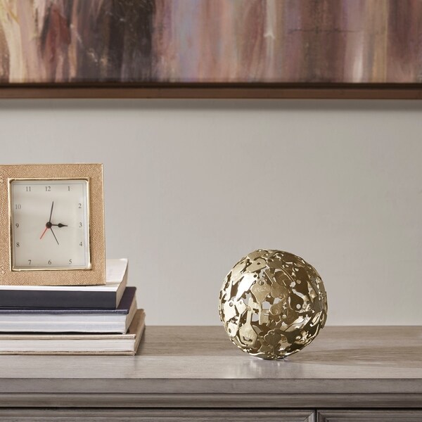 Madison Park Signature Risel Gold Key Box Decor - Small