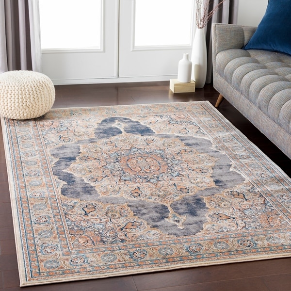 Portia Elegant Medallion Area Rug (9' x 13') - 9' x 13'
