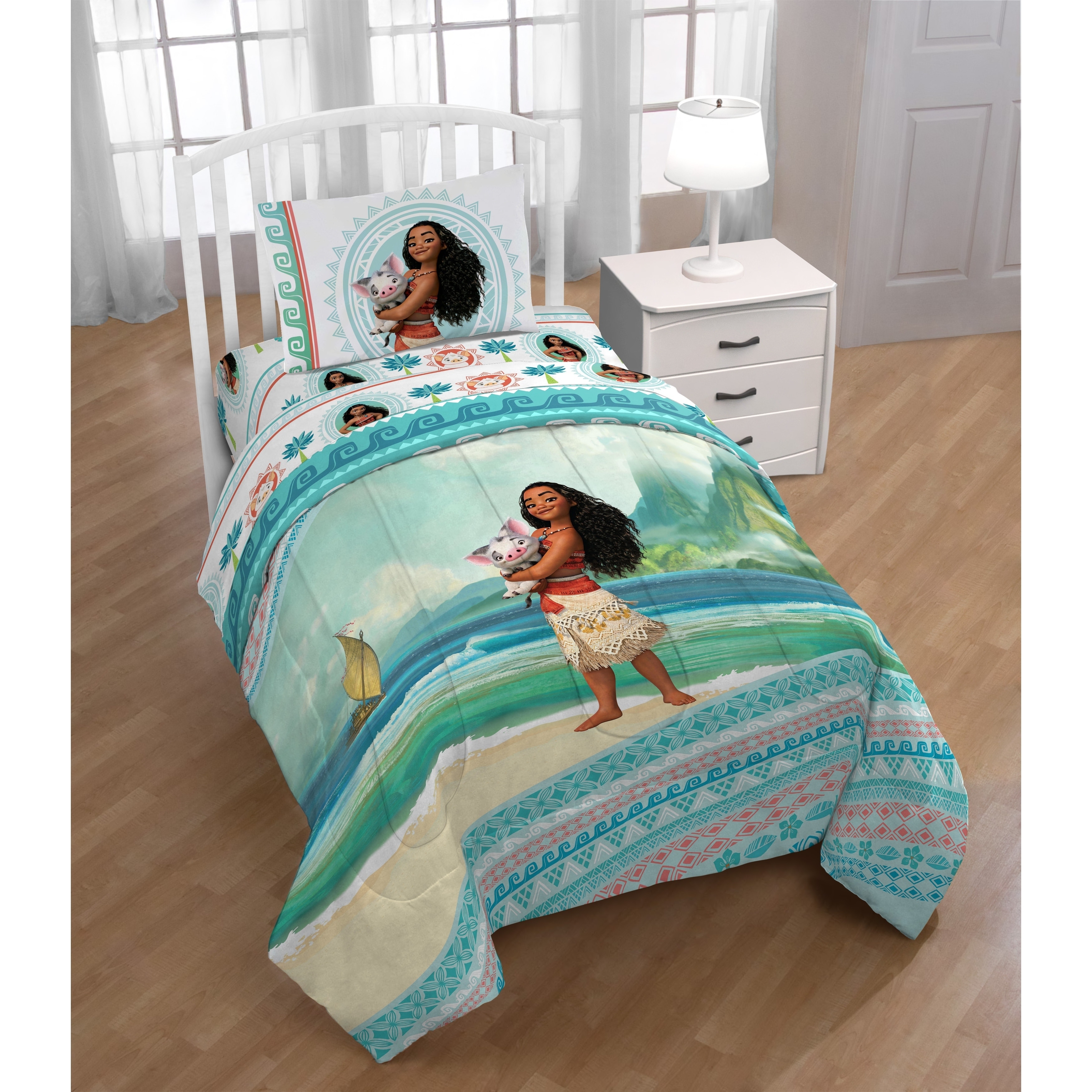 Moana baby crib online bedding