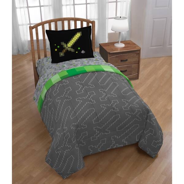 Shop Mojang Minecraft Reversible Oversized Twin Comforter And Sham