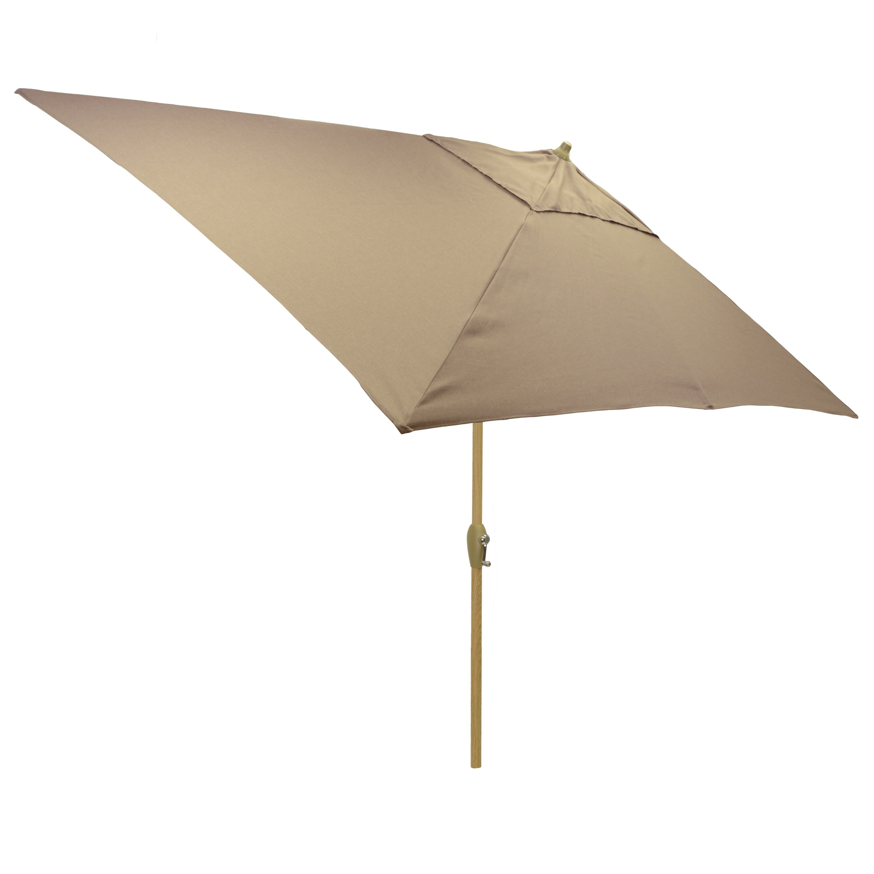 Shop Black Friday Deals On 6 5x10 Rectangular Patio Umbrella With Light Wood Finish Pole Overstock 21291694