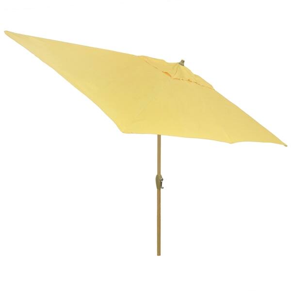 Shop Black Friday Deals On 6 5x10 Rectangular Patio Umbrella With Light Wood Finish Pole Overstock 21291694