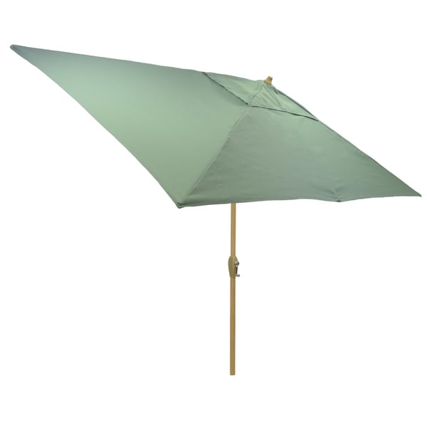 Shop Black Friday Deals On 6 5x10 Rectangular Patio Umbrella With Light Wood Finish Pole Overstock 21291694