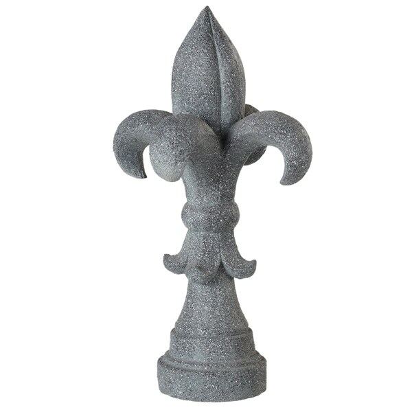 Weathered Grey Fleur de Lis.
