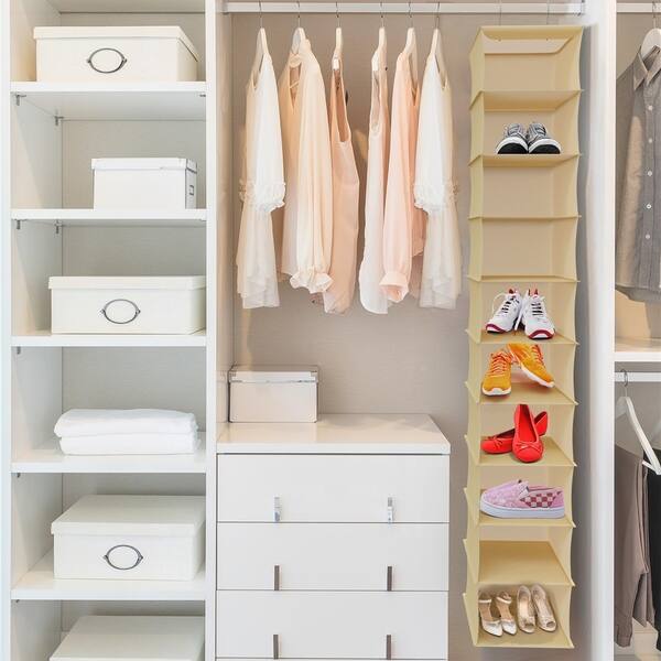 Shop Hanging Shoe Organizer 10 Shelf Vertical Closet Storage For