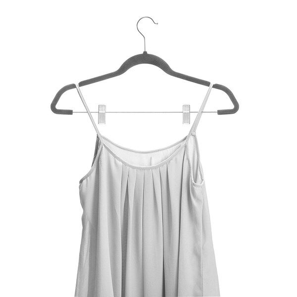 grey velvet skirt hangers