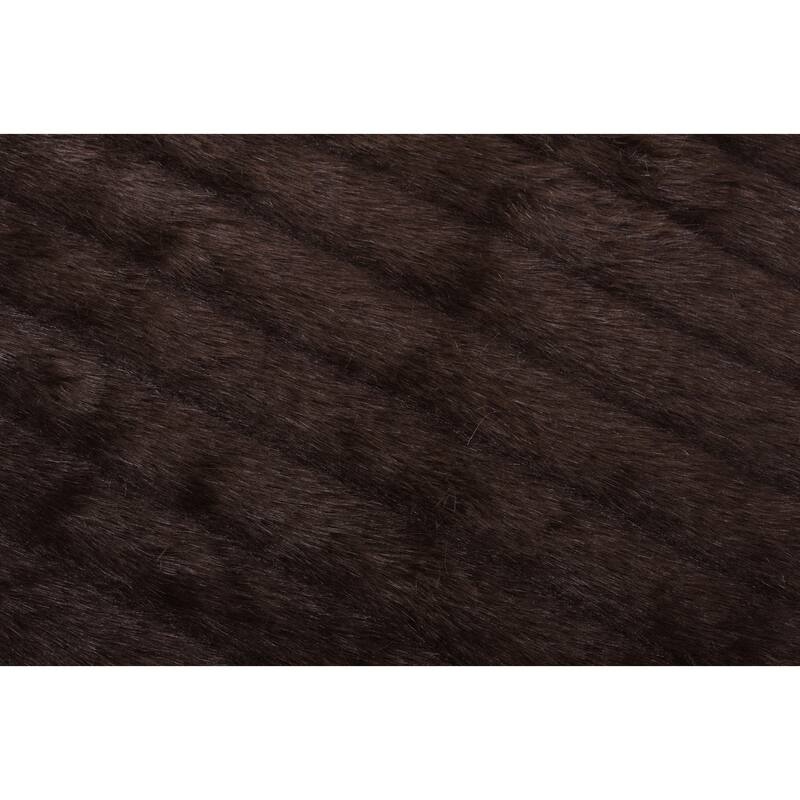 Serenta FauxFur Rug with Slip Stopping Pad 5' x 7'