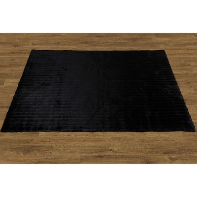 Serenta FauxFur Rug with Slip Stopping Pad 5' x 7'