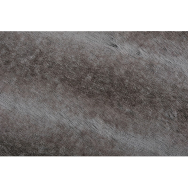 Serenta FauxFur Rug with Slip Stopping Pad 5' x 7'