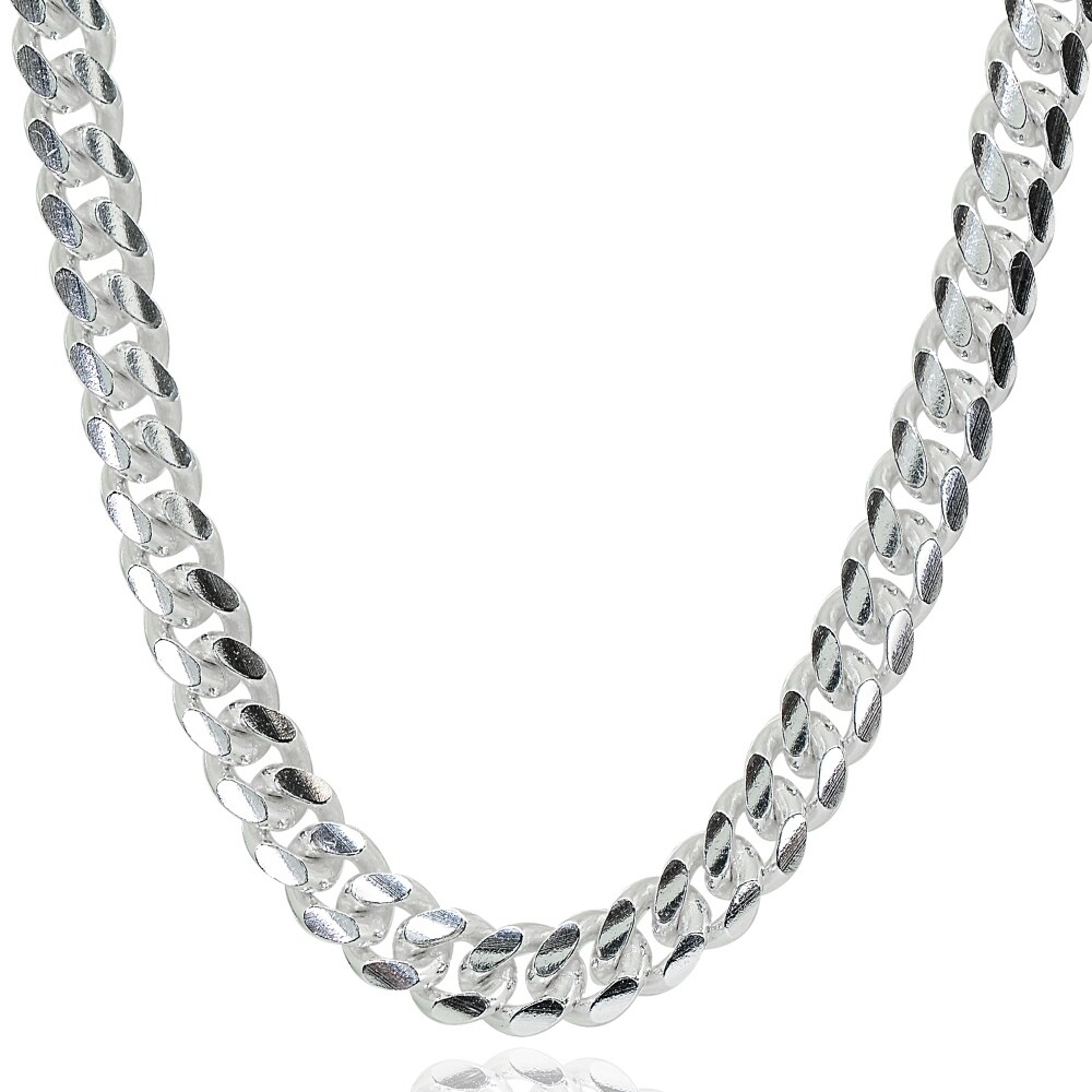 STAINLESS STEEL HEAVY MIAMI CUBAN LINK SILVER CHAIN NECKLACE 30''x13mm 280g STAINLESS STEEL HEAVY MIAMI CUBAN LINK SILVER CHAIN NECKLACE 30''x13mm 280g