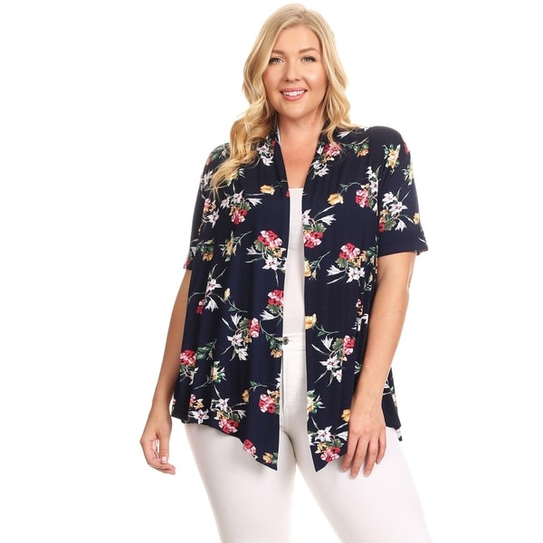 plus size floral cardigan sweaters patterns online