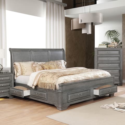Furniture of America Oslo Traditional 6-drawer Storage Platform Bed