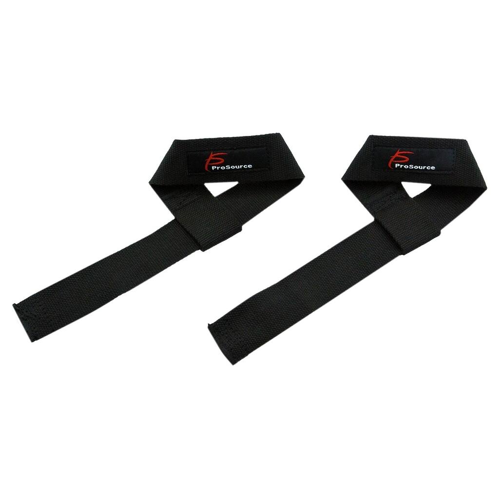 ProSource Pair of Weight Lifting Straps for Men and Women, Adjustable Cotton Straps for Improved Grip