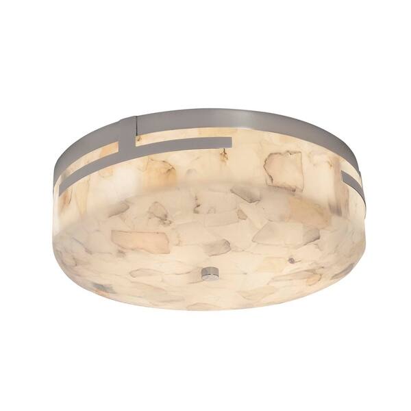Justice Design Group Alabaster Rocks! Atlas Polished Chrome 14-inch LED ...