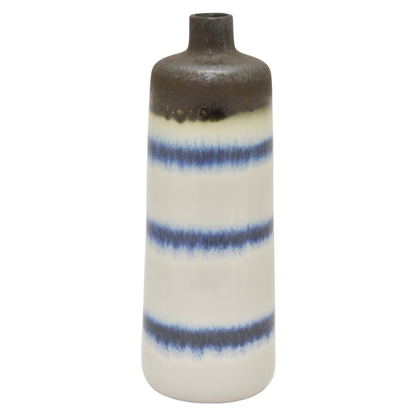 Three Hands 15.75 " Ceramic Vase in White