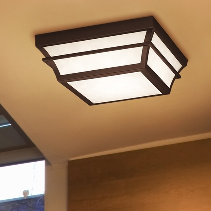 Copper Grove Valkenburg Dark Bronze 12 Inch Led Outdoor Flush Copper Grove Valkenburg Dark Bronze