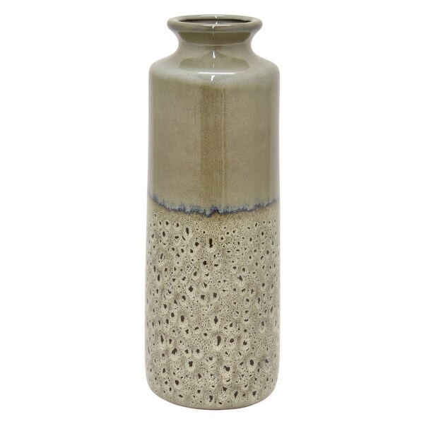 Three Hands 16 " Ceramic Vase in Gray