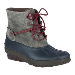 saltwater wedge tide leather boot