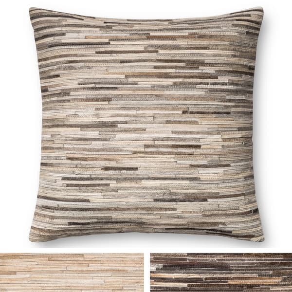 Shop Rustic Natural Leather Sewn 22 Inch Throw Pillow Or Pillow