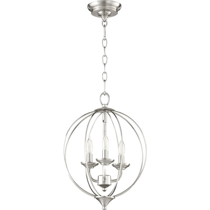 Fall Flora 3-light Sphere Chandelier (Nickel) - Chandeliers For Bedrooms by Overstock.com