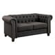 preview thumbnail 3 of 7, Kevi Traditional Tufted Chesterfield Loveseat by Furniture of America