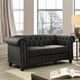 preview thumbnail 1 of 7, Kevi Traditional Tufted Chesterfield Loveseat by Furniture of America Grey