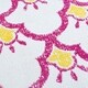 preview thumbnail 3 of 5, Sevita Whimsical Shining Scales Cream / Pink Kids Area Rug ( 4'8" Round ) - 4'8" Round