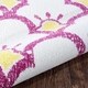 preview thumbnail 6 of 5, Sevita Whimsical Shining Scales Cream / Pink Kids Area Rug ( 4'8" Round ) - 4'8" Round