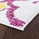 preview thumbnail 4 of 5, Sevita Whimsical Shining Scales Cream / Pink Kids Area Rug ( 4'8" Round ) - 4'8" Round